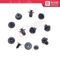 Honda Mazda Nissan Toyota Chevrolet İçin 10 Adet Tampon Klipsi 91503 SP0 003 FB0156964 01553 01285