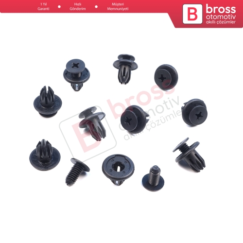 Honda Mazda Nissan Toyota Chevrolet İçin 10 Adet Tampon Klipsi 91503 SP0 003 FB0156964 01553 01285