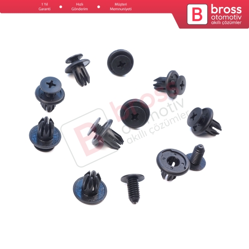 Honda Mazda Nissan Toyota Chevrolet İçin 10 Adet Tampon Klipsi 91503 SP0 003 FB0156964 01553 01285