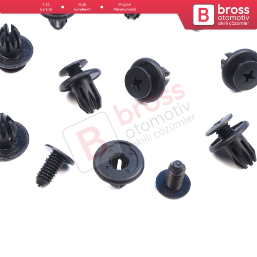 Honda Mazda Nissan Toyota Chevrolet İçin 10 Adet Tampon Klipsi 91503 SP0 003 FB0156964 01553 01285