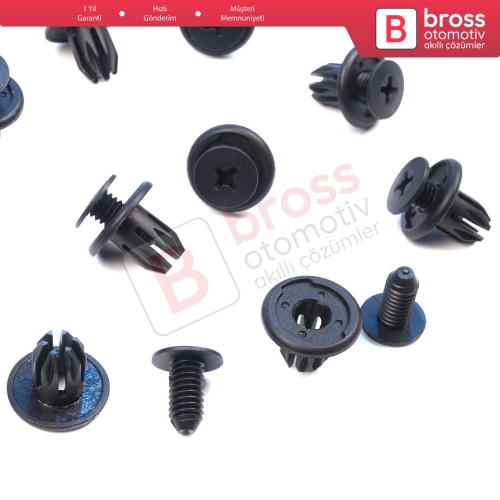 Honda Mazda Nissan Toyota Chevrolet İçin 10 Adet Tampon Klipsi 91503 SP0 003 FB0156964 01553 01285