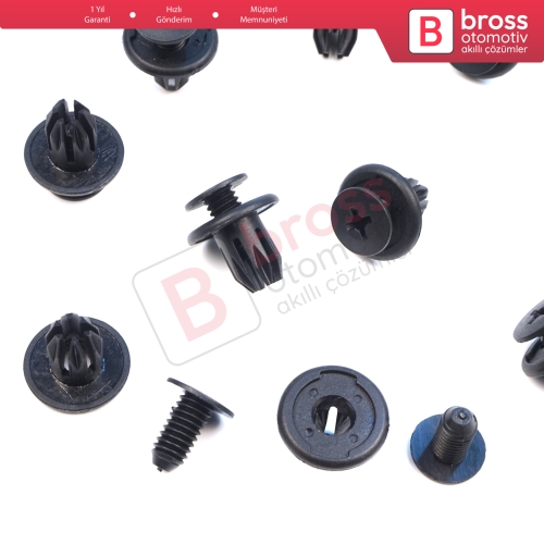 Honda Mazda Nissan Toyota Chevrolet İçin 10 Adet Tampon Klipsi 91503 SP0 003 FB0156964 01553 01285