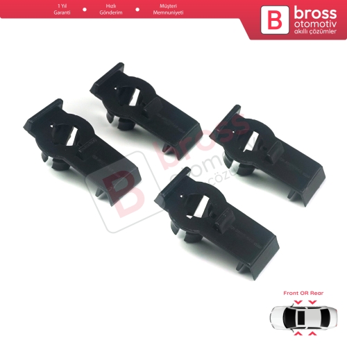 BMW X5 E53 1999-2006 51338254781 için 4 Adet Ön veya Arka Cam Kriko Tamir Klipsi 