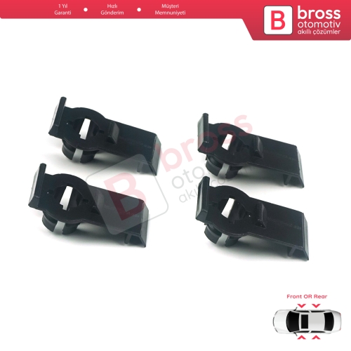 BMW X5 E53 1999-2006 51338254781 için 4 Adet Ön veya Arka Cam Kriko Tamir Klipsi 