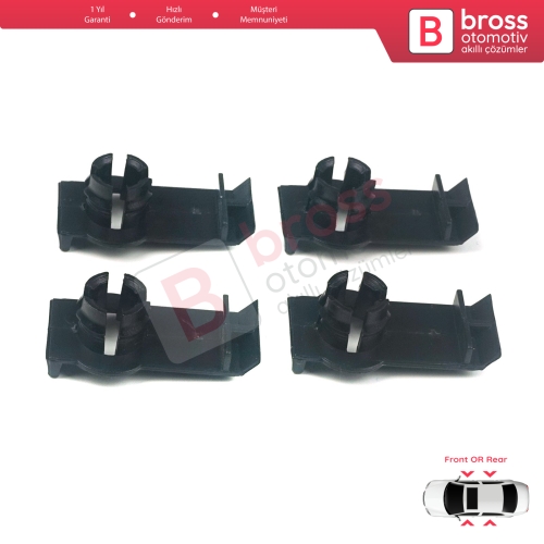 BMW X5 E53 1999-2006 51338254781 için 4 Adet Ön veya Arka Cam Kriko Tamir Klipsi 
