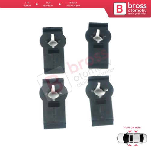 BMW X5 E53 1999-2006 51338254781 için 4 Adet Ön veya Arka Cam Kriko Tamir Klipsi 