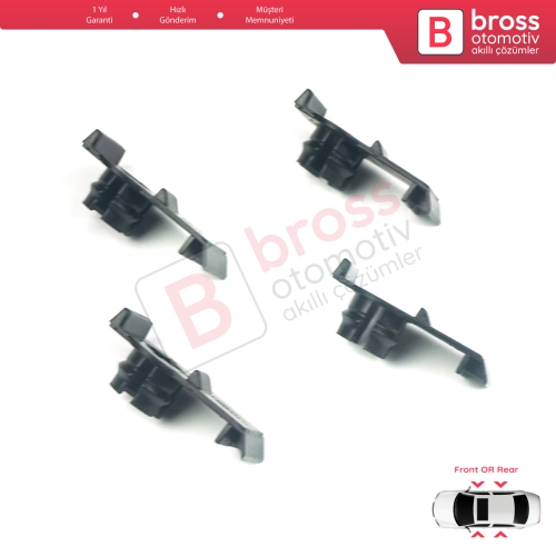 BMW X5 E53 1999-2006 51338254781 için 4 Adet Ön veya Arka Cam Kriko Tamir Klipsi 
