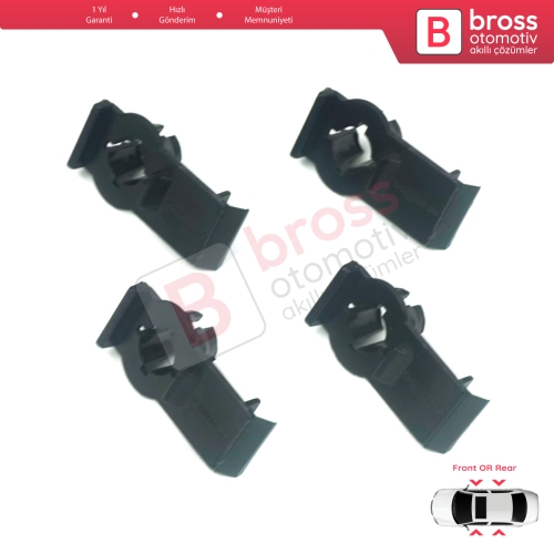 BMW X5 E53 1999-2006 51338254781 için 4 Adet Ön veya Arka Cam Kriko Tamir Klipsi 