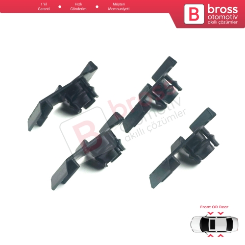BMW X5 E53 1999-2006 51338254781 için 4 Adet Ön veya Arka Cam Kriko Tamir Klipsi 