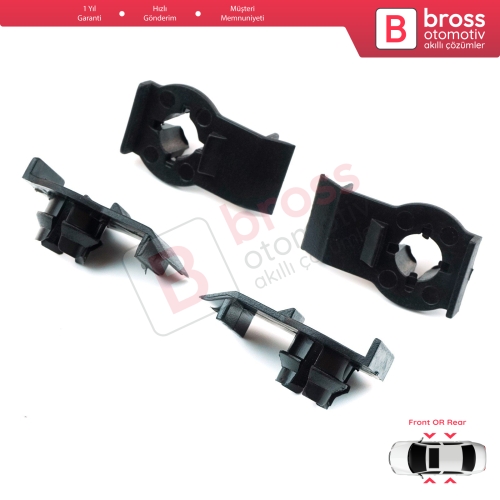 BMW 3 Serisi E46 323i 325i 325xi 328i 330i 330xi için 4 Adet Cam Sabitleyici Klipsi 51338218383