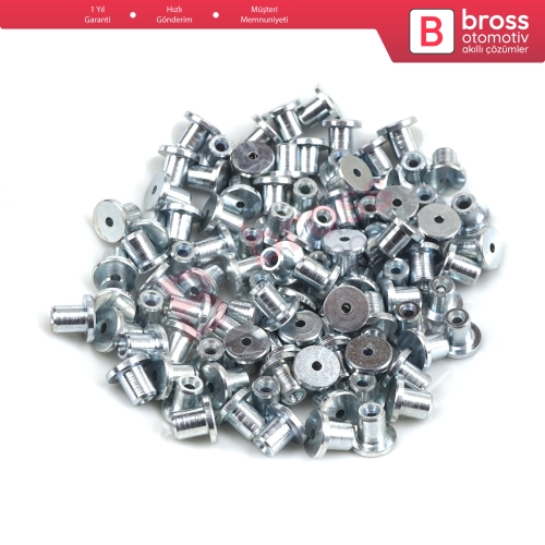 BCR019 Cam Kriko Kablo Halat Uç Pimi Tutma Perçini 8x6.7/1.7 mm 100 Adet