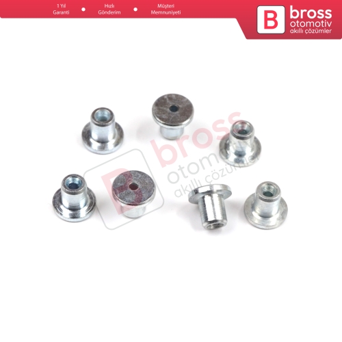 BCR019 Cam Kriko Kablo Halat Uç Pimi Tutma Perçini 8x6.7/1.7 mm mm 100 Adet