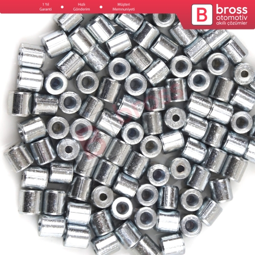 BCR026 Cam Kriko Kablo Halat Uç Yumuşak Pim Tutma Perçini 5x5/1.7 mm 100 Adet Yumuşak Pim