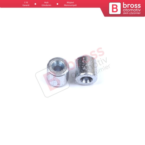 BCR026 Cam Kriko Kablo Halat Uç Yumuşak Pim Tutma Perçini 5x5/1.7 mm 100 Adet Yumuşak Pim