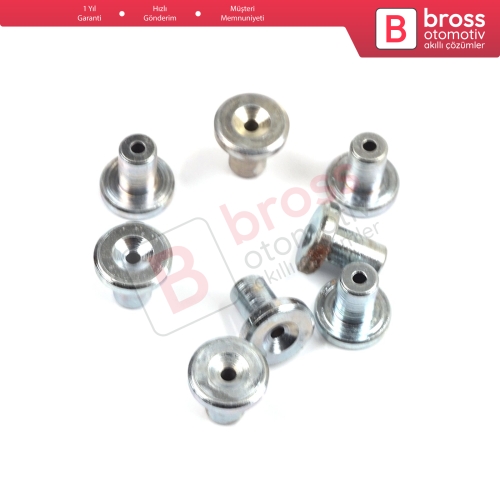 BCR033 Cam Kriko Kablo Halat Uç Pimi Tutma Perçini 9x9/1.6 mm 100 Adet
