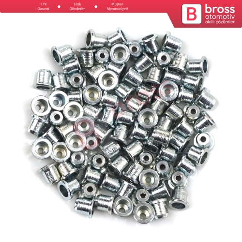 BCR034 Cam Kriko Kablo Halat Uç Pimi Tutma Perçini 8x6.75/1.7 mm 100 Adet