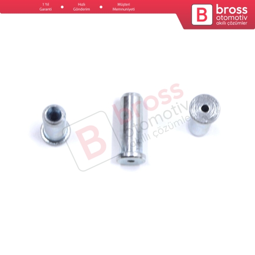 BCR035 Cam Kriko Kablo Halat Uç Pimi Tutma Perçini 6.5x15/1.7 mm 100 Adet