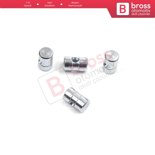 BCR036 100 Adet İç Dış Kapı Kolu Bagaj Kapağı Kilidi Mandal Açma Kablosu Tel Halat Ucu 6x10 mm Delik Çapı: 2.2 mm