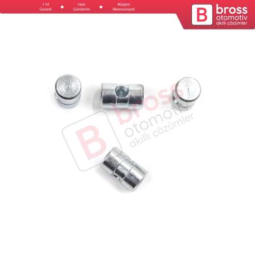 BCR036 100 Adet İç Dış Kapı Kolu Bagaj Kapağı Kilidi Mandal Açma Kablosu Tel Halat Ucu 6x10 mm Delik Çapı: 2.2 mm