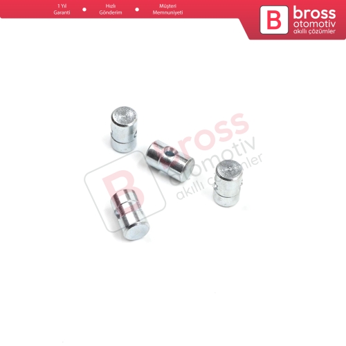 BCR036 100 Adet İç Dış Kapı Kolu Bagaj Kapağı Kilidi Mandal Açma Kablosu Tel Halat Ucu 6x10 mm Delik Çapı: 2.2 mm