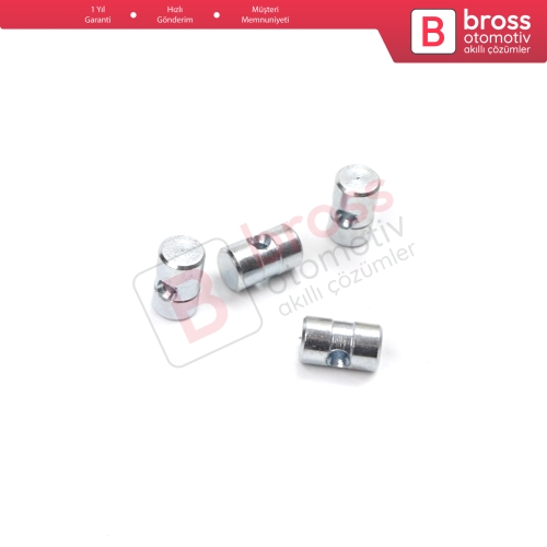 BCR036 100 Adet İç Dış Kapı Kolu Bagaj Kapağı Kilidi Mandal Açma Kablosu Tel Halat Ucu 6x10 mm Delik Çapı: 2.2 mm