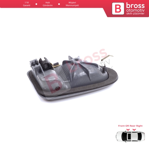Renault Clio 2 Scenic Megane 1 Trafic Master 2 Mascott Logan 1 Movano Vivaro A Interstar Primastar 1 Daily 8200028995 İçin Gri Sağ Kapı İç Açma Kolu TELLİ Tip