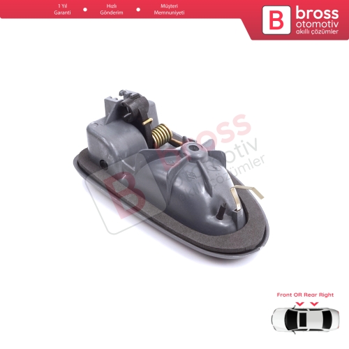 Renault Clio 2 Scenic Megane 1 Trafic Master 2 Mascott Logan 1 Movano Vivaro A Interstar Primastar 1 Daily 8200028995 İçin Gri Sağ Kapı İç Açma Kolu TELLİ Tip