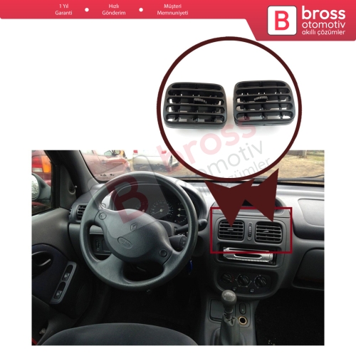 Renault Clio 2 Symbol için Havalandırma Izgarası 7702258279 7702258280