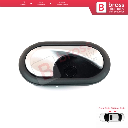 Renault Dacia için Kapı İç Açma Kolu Sağ 8200730863