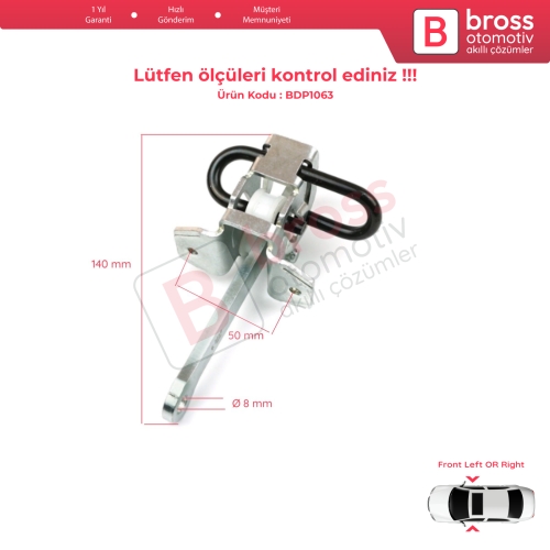 BMW 3 Series E36 1990-2000 için Ön Kapı Gergisi 51218165005