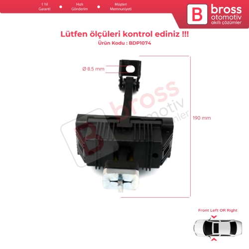 BMW X5 E70 X6 E71 72 için Ön Kapı Gergisi 51217141024