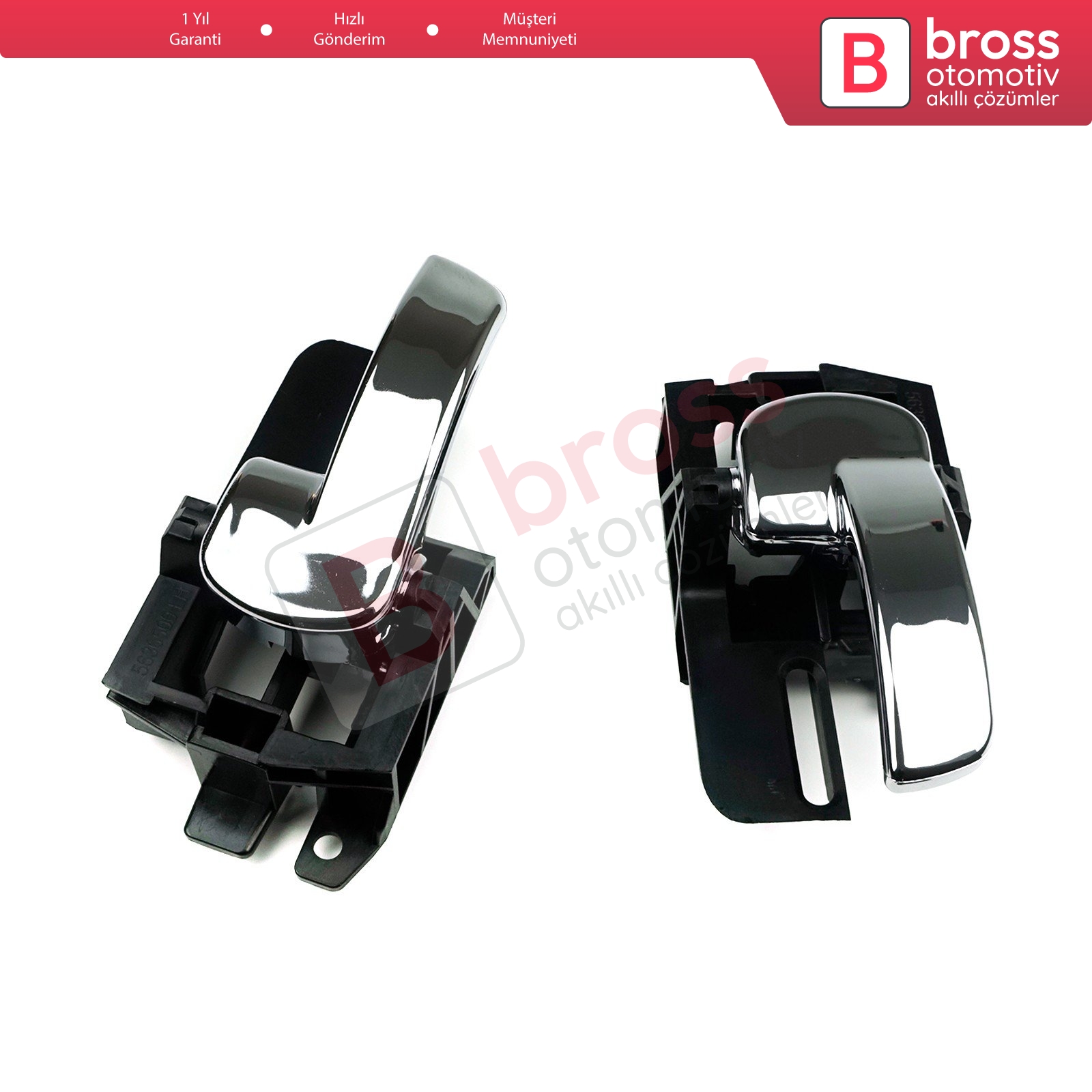 Bross Otomotiv - BDP1103 Nissan Qashqai J10 MK1 için Ön veya Arka Sağ Sol  Kapı İç Açma Kolu 80671-JD00E, 80670-JD00E