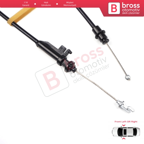 VW Passat B6 B7 2005-2015 CC 3C8837017A için  Ön Sağ veya Sol Dış Kapı Kilidi Açma Teli 