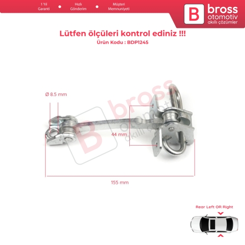 Opel Meriva A X03 2003-2010 İçin Arka Kapı Gergi Yayı 13186210