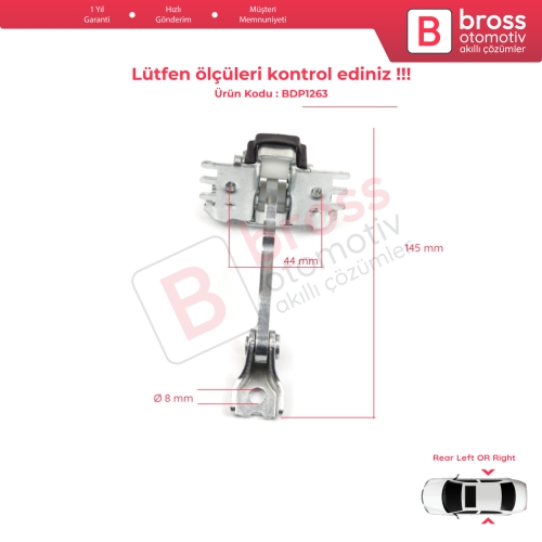 Renault Laguna MK3 X91 BT0/1 2007-2015 İçin Arka Kapı Gergi Yayı 824310001R