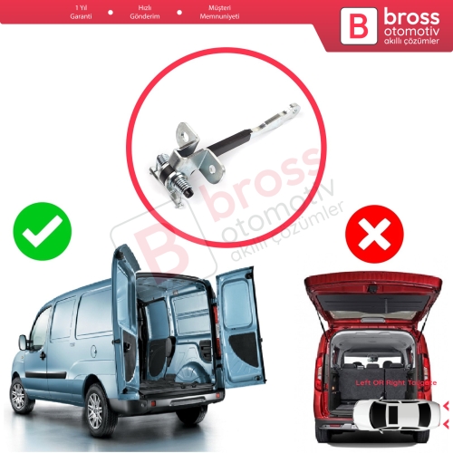 Fiat Doblo MPV Van Cargo MK1 119 223 2001-2010 46790818 İçin Arka Bagaj Kapı Gergi Yayı 
