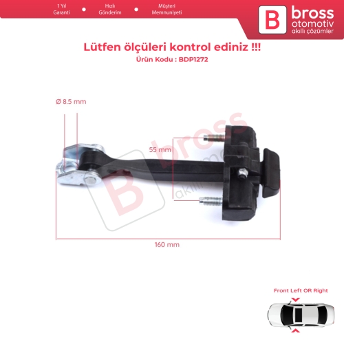 Fiat 500L 351 352 2012-2022 51883508 İçin Ön Kapı Gergi Yayı 