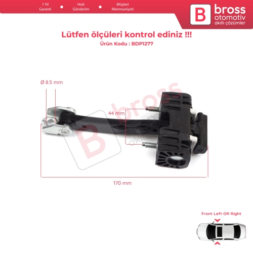 Fiat Bravo 198 Lancia Delta MK3 844 2008-2014 51751732 İçin Ön Kapı Gergi Yayı
