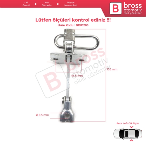 Fiat Idea Lancia Musa 350 2004-2012 51782471 İçin Arka Kapı Gergi Yayı