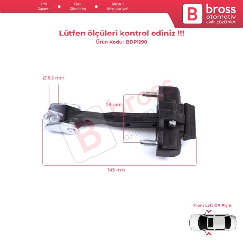 Lancia Ypsilon MK3 846 312 2011-2024 5-Kapı HB 52049606 İçin Ön Kapı Gergi Yayı