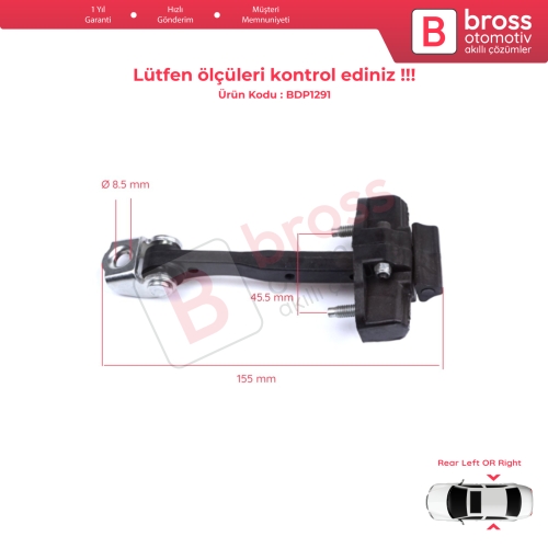 Lancia Ypsilon MK3 846 312 2011-2024 5-Kapı HB 51917798 İçin Arka Kapı Gergi Yayı