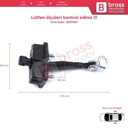 Fiat Panda MK4 312 319 519 2011-2023 Van Hatchback 52022104 İçin Arka Kapı Gergi Yayı 