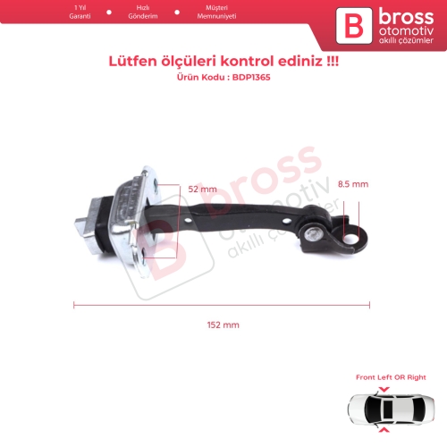Toyota Yaris Echo Verso FunCargo Vitz Platz MK1 P1 P2 2003-2005 Makyajlı Kasa İçin Ön Sağ veya Sol Kapı Gergisi