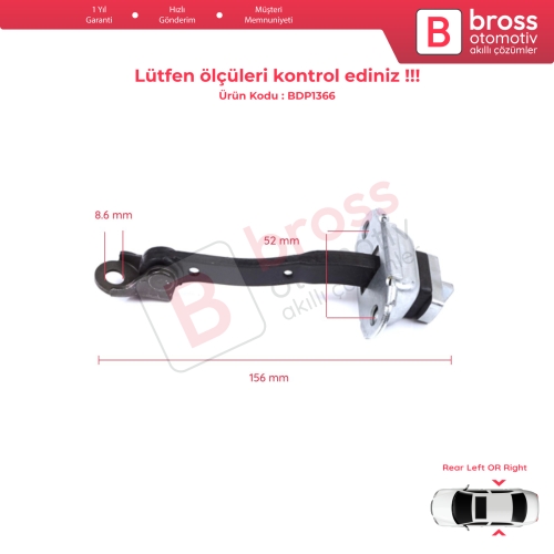 Toyota Yaris Echo Verso FunCargo Vitz Platz MK1 P1 P2 2003-2005 Makyajlı Kasa İçin Arka Sağ veya Sol Kapı Gergisi