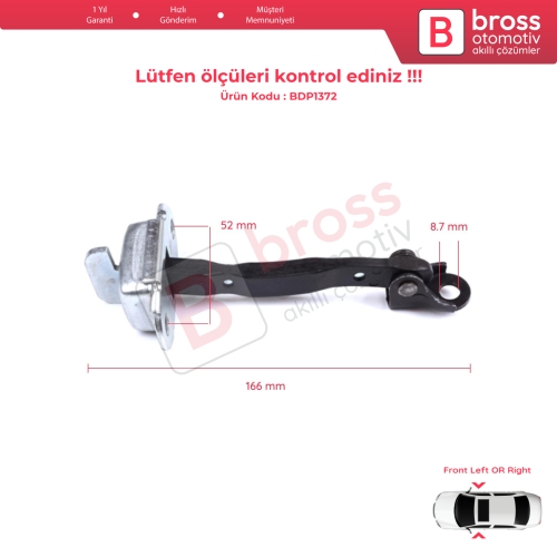Toyota RAV4 MK3 XA30 A3 2005-2013 Vanguard A3 6862042020 İçin Ön Sağ veya Sol Kapı Gergisi