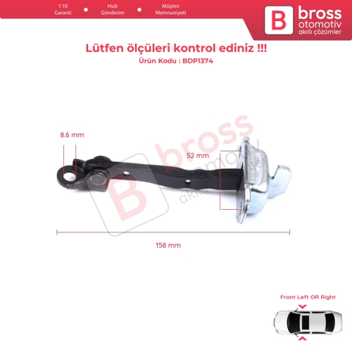 Toyota RAV4 MK4 XA40 A4 2012-2019 6861042051 İçin Ön Sağ veya Sol Kapı Gergisi