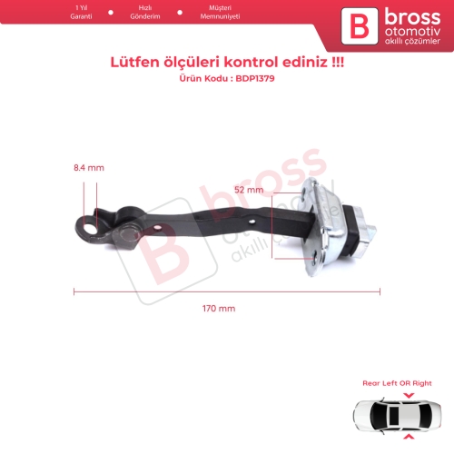 Toyota Camry MK5 V3 XV30 2001-2006 6863033050 İçin Arka Sağ veya Sol Kapı Gergisi