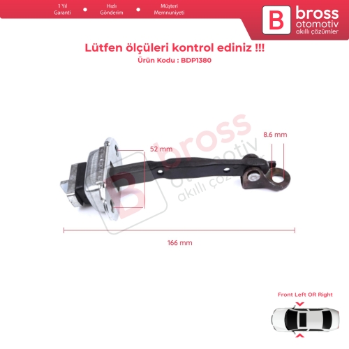 Toyota Camry MK6 V4 XV40 2006-2012 6861033070 İçin Ön Sağ veya Sol Kapı Gergisi