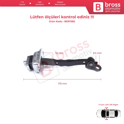 Toyota Camry MK6 V5 XV50 XV55 2011-2019 6861033091 İçin Ön Sağ veya Sol Kapı Gergisi