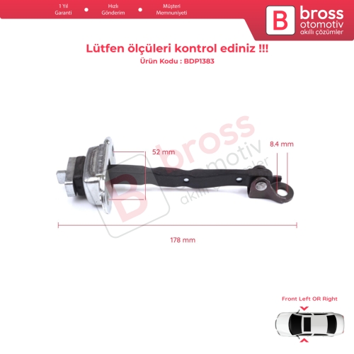 Toyota C-HR MK1 X1 AX10 AX50 2016-2024 68610F4030 İçin Ön Sağ veya Sol Kapı Gergisi